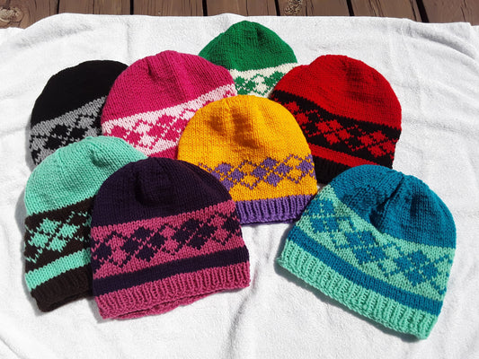 Argyle Hat (multiple colour options)