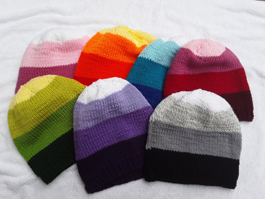Colourful Ombre Hat (multiple colour options)