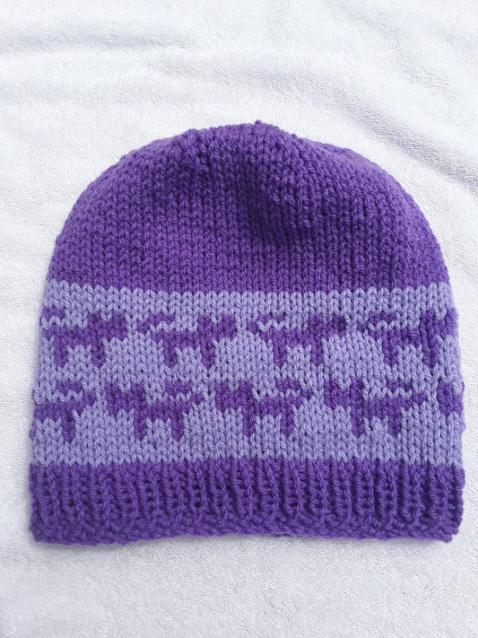 Purple Kitty Cat Hat