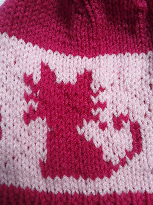 Pink Whisker Cats Hat