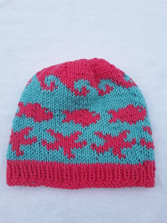 Ocean and Coral Hat