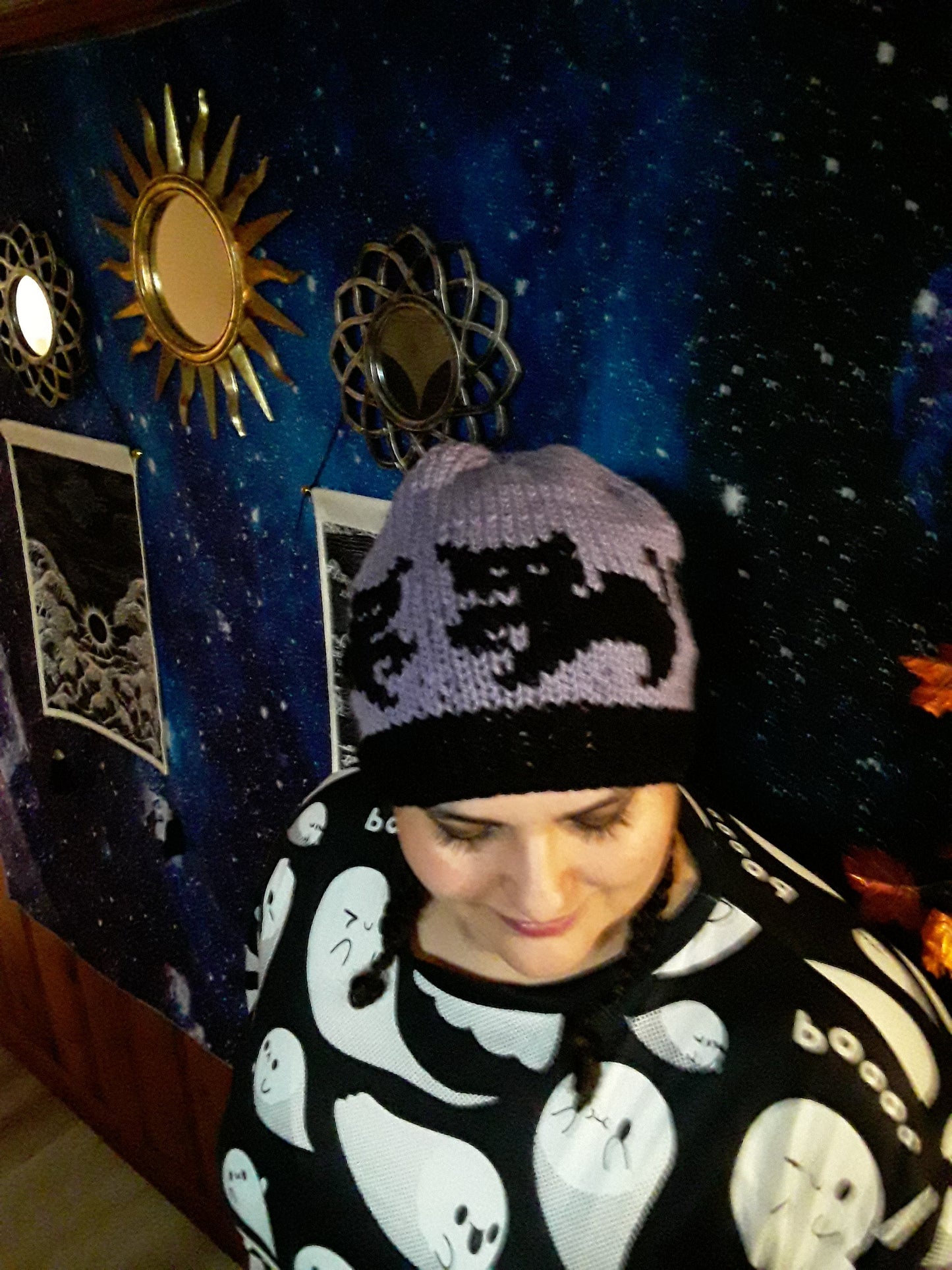 Spooky Black Cat Hat