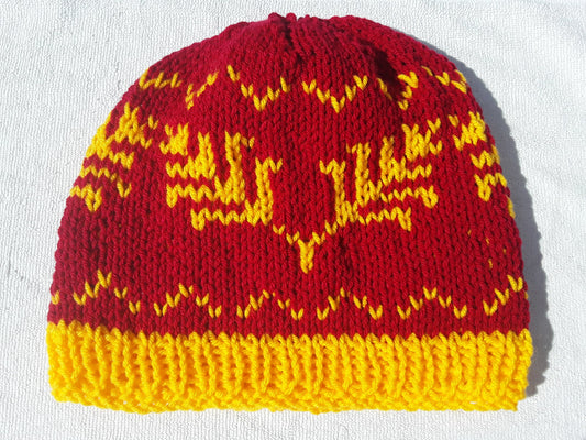 Red and Gold Branches Hat