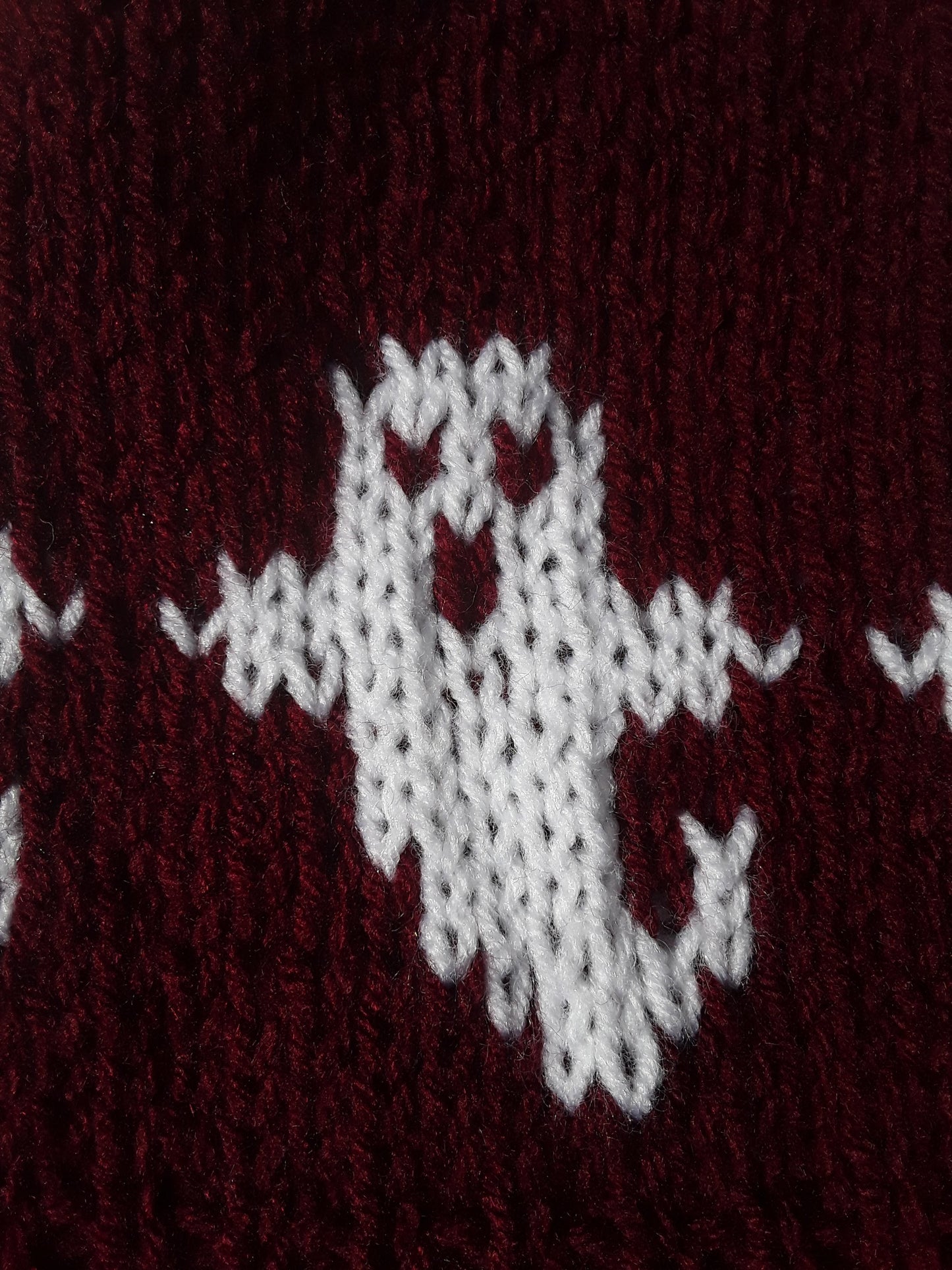 Burgundy Ghosts Hat