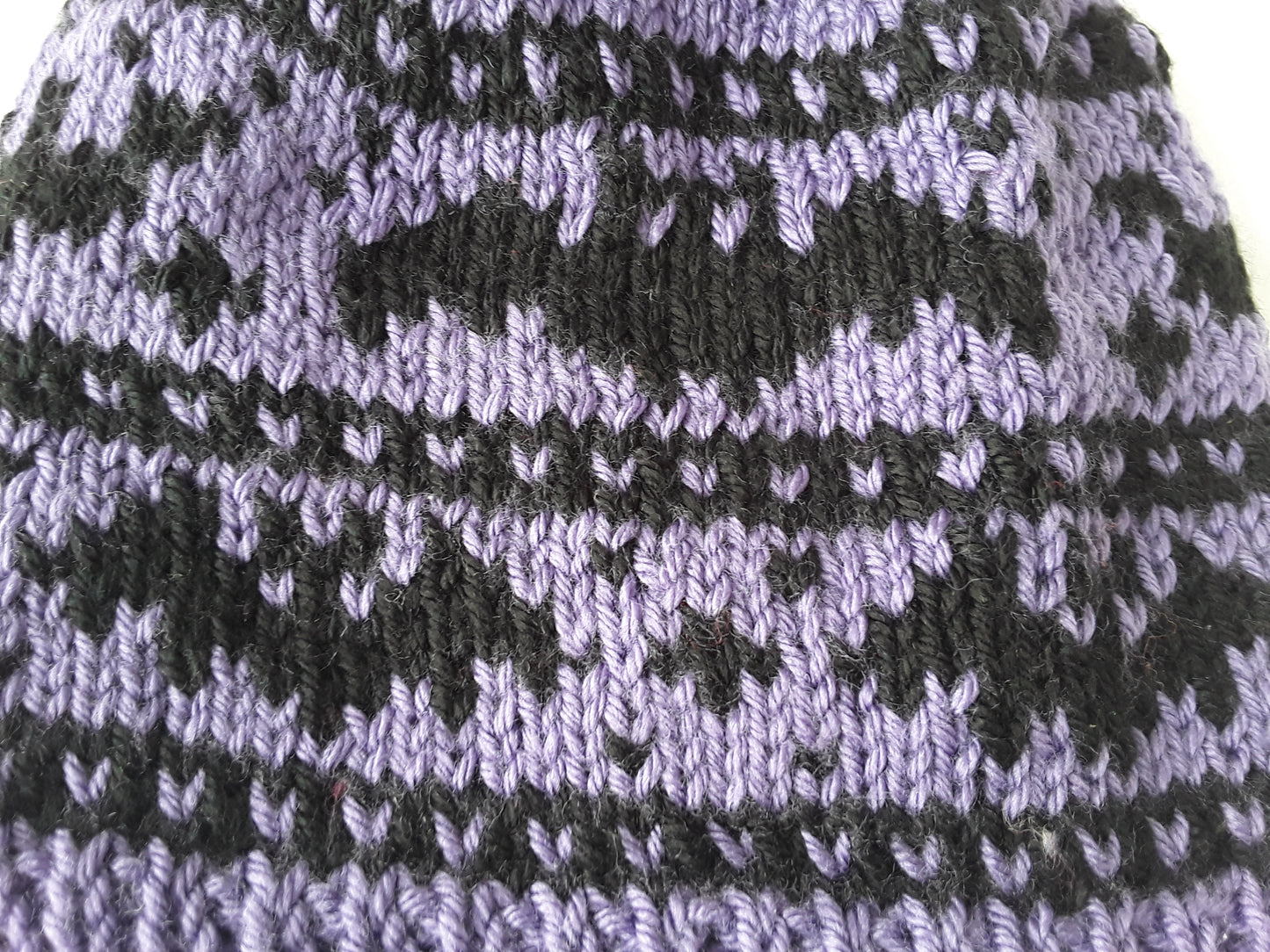 Purple and Black Bats Hat