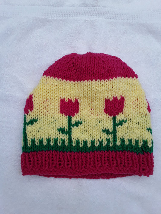 Pink Tulips Hat