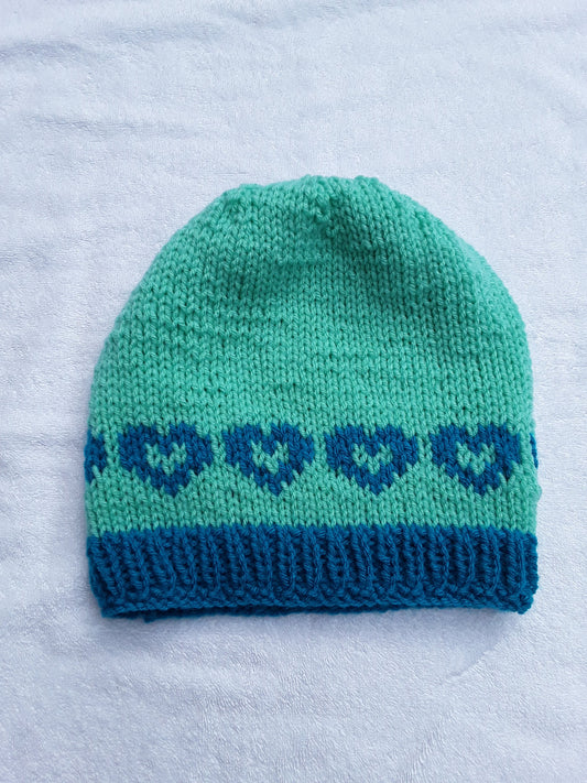 Blue Heart Hat