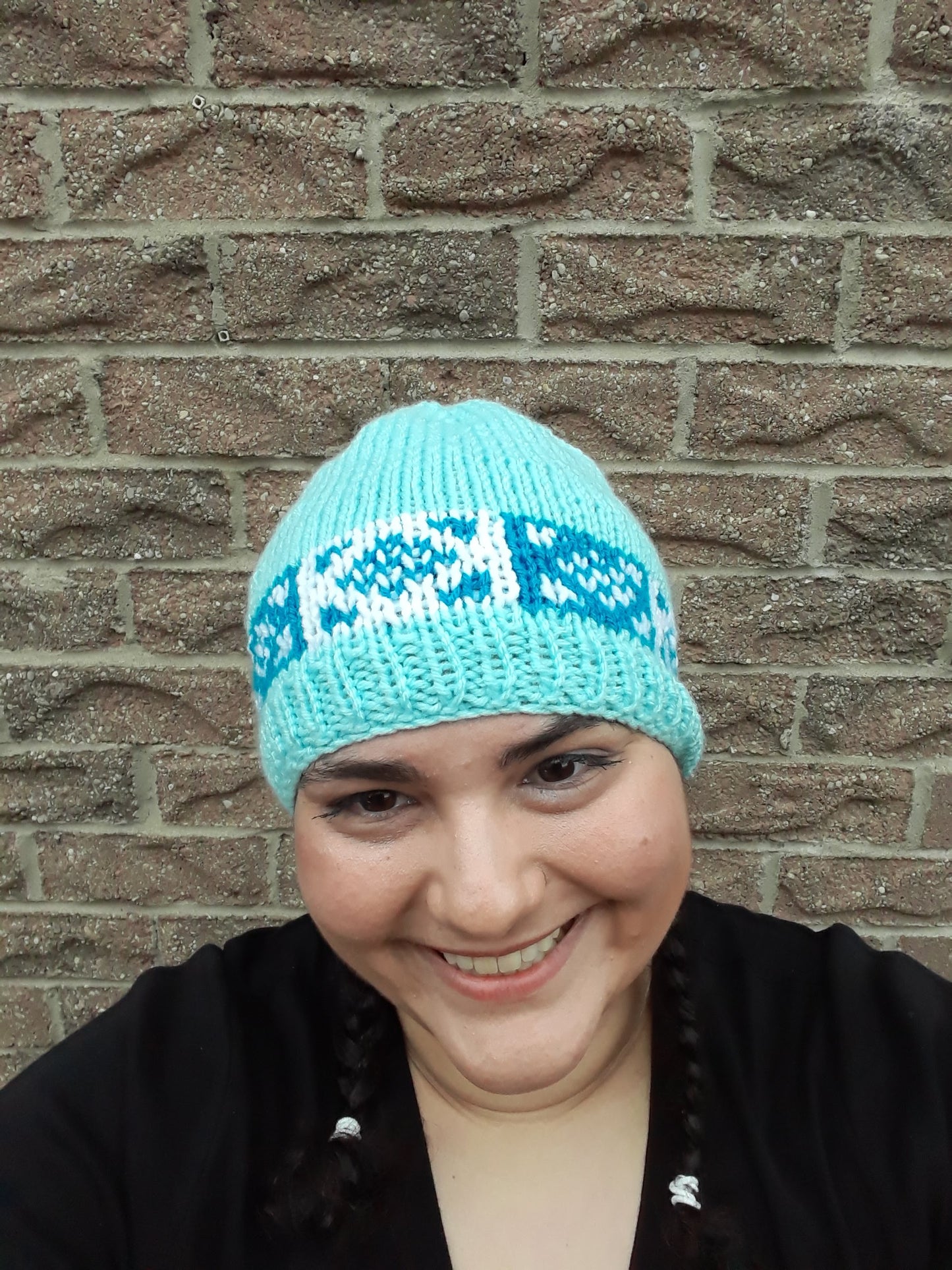 Azulejos Blue Tile-Inspired Hat