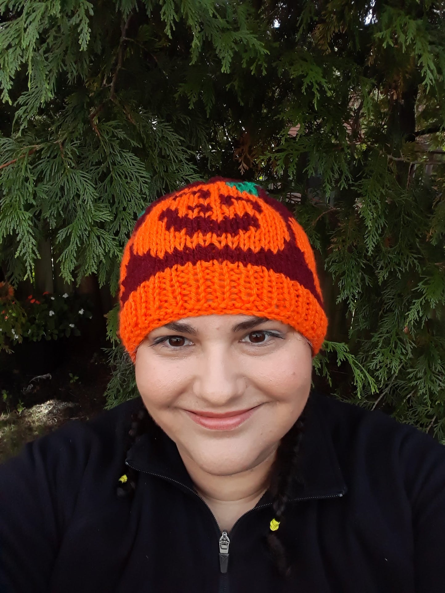 Burgundy Jack-o-Lanterns Hat