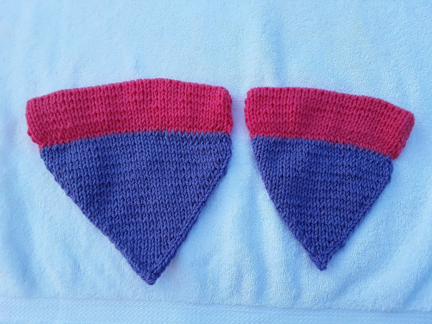 Two-Tone Doggie Bandana (Matches the Pink and Purple "Dog Mom" Hat!)