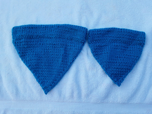 Solid Blue Doggie Bandana (Matches the Blue "Dog Mom" Hat!)
