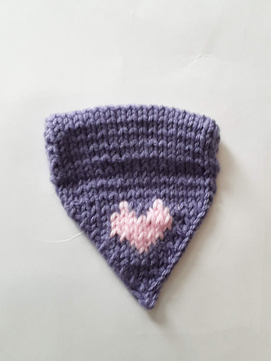 Petite Purple Heart Pet Bandana