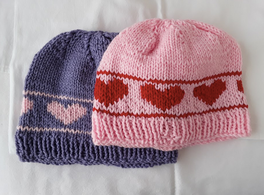 Cute Heart Hat (two colour options)